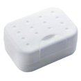 thumbnail image 2 of 2x jabonera de viaje soporte para platos para gimnasio senderismo con protector de esponja blanco 2 piezas, 2 of 8
