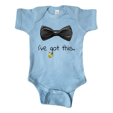 

Inktastic I ve got this- black bow tie with wedding ring Gift Baby Boy or Baby Girl Bodysuit
