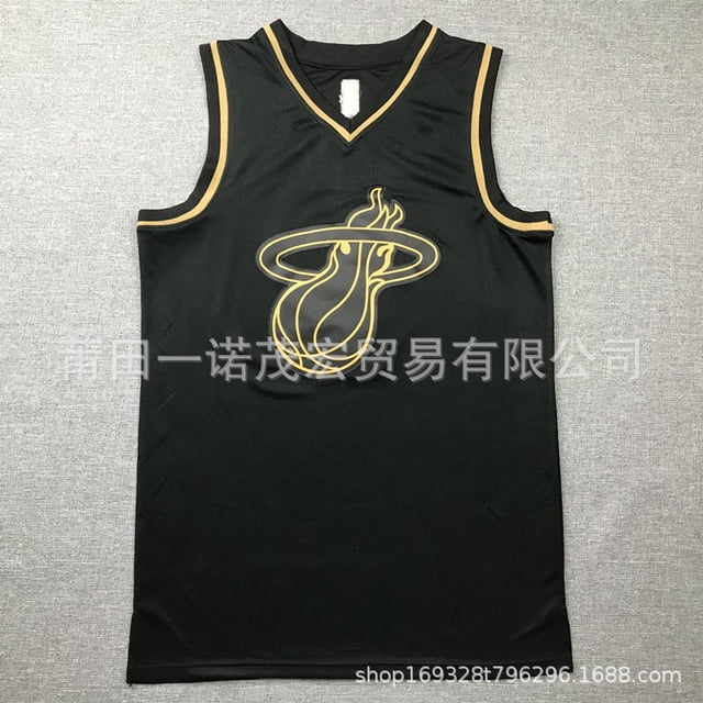 Heat Embroidered Basketball Jersey Vest 3#Wade 22#Butler 13# 14# Copy Player Name Jersey