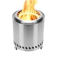 thumbnail image 4 of Foyer Extérieur Sans Fumée en Acier Inoxydable Résistant aux Hautes Températures avec Technologie de Combustion Secondaire à Flux d'Air à 360°, Multiples Trous de Ventilation pour une Combustion Efficace - 26x22x22 Cm/10.2x8.7x8.7 Po, 5.9 Lb, Idéal pour, 4 of 6