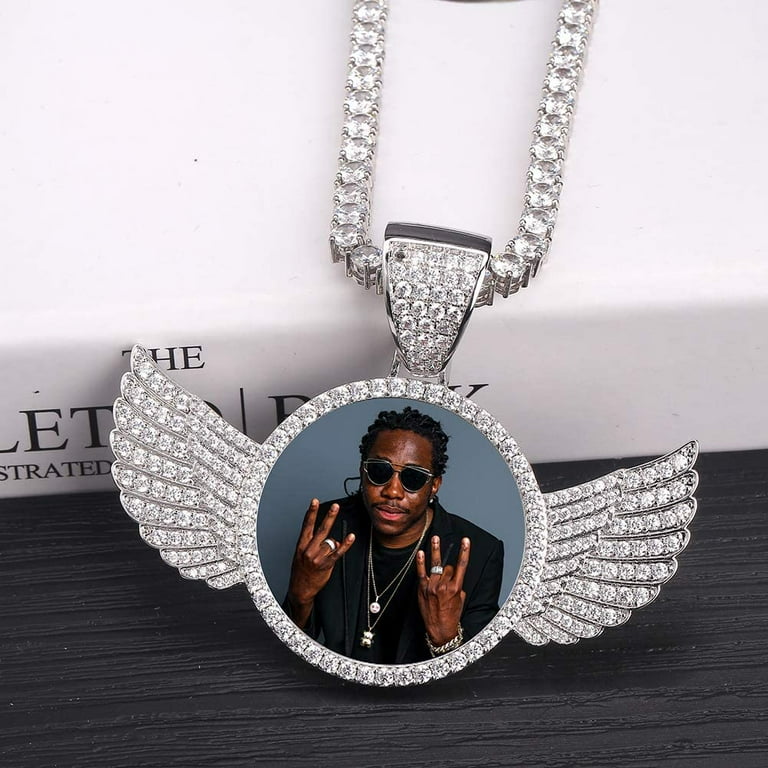 Iced out custom store picture pendant