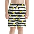 thumbnail image 2 of Cauagu Lemon_1 Print Swim Trunks for Men,Youth Boys Swim Shorts Compression Liner Beach Shorts Boys' Swimming Shorts 7-20 Years Bathing Suit-Medium, 2 of 7