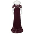thumbnail image 5 of asdoklhq Maternity Clothes for Women,Pregnant Off Shoulder Lace Long Maxi Dress Gown Photography Prop, 5 of 8