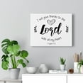 thumbnail image 5 of Scripture Walls Psalm 9:1 Give Thanks To The Lord Bible Verse Canvas Christian Wall Art Ready to Hang Unframed, 5 of 12