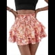 thumbnail image 1 of Mini Shorts con Volantes y Cintura Alta para Mujer Bonitos Shorts Cortos Escalonados con Shorts Debajo Color Naranja XL, 1 of 8