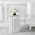 thumbnail image 2 of SAFAVIEH Tulett 18" Modern Solid Ceramic Garden Stool, White, 2 of 7