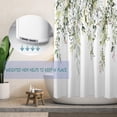 thumbnail image 5 of Long 72"x84" Sage Green Eucalyptus Shower Curtain Set with Hooks,Watercolor Plant Leaves with Floral Bathroom Curtain,Waterproof Washable Fabric for Bathroom Decor, 5 of 6