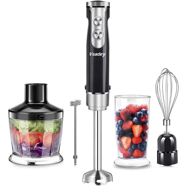 Hand Blender Set 500W 5in1 Immersion Stick Blender with 500ml Food