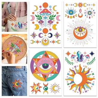 Peacoblue Motifs De Broderie Solubles Dans L'Eau Avec Couleur Pour