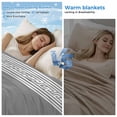 thumbnail image 2 of Grey Geometric Cooling Blanket,Lightweight Breathable Summer Throw Blanket with Double Sided Cold Effect,Bohemia Tribal Farm Tribal Patterned Picnic Blankets Bed Sheet for Hot Sleepers 30"x40", 2 of 8