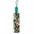 thumbnail image 2 of Paraguas Automático para Mujer, Plegable, con Protección UV, Plano, Color Verde., 2 of 5