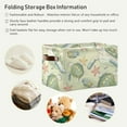thumbnail image 5 of Large Foldable Storage Bin Sea Fish Turtles Fabric Storage Baskets Collapsible Decorative Baskets Organizing Basket Bin with PU Handles for Shelves Home Closet Living Room-2Pack Decor Gifts, 5 of 7