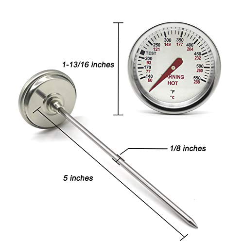 slå Perle Evakuering WEMEIKIT 9815 Accurate Grill Thermometer Replacement 62538 for Weber Genesis  Silver B/C, Genesis Gold B/C, Genesis 1000-5500 Series, Temperature Gauge  with a 5? Prong, Thermostat for Weber Gas Grill - Walmart.com