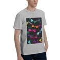 thumbnail image 2 of Bingfone Colorful Dragonflies Men'S Loose Fit Short-Sleeve Pocket T-Shirt, 2 of 7