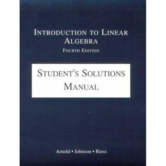 Pre-Owned Students Solutions Manual to Introduction to Linear Algebra