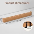 thumbnail image 2 of Coat Rack Wall Mount with Hidden Hooks, Wall Hooks with Shelf, Wall Key Holder Mount Wooden Shelf Entryway Hooks for Bedroom Bathroom for Hanging Coats Hats Dog Leashes Bags Towels, 2 of 7
