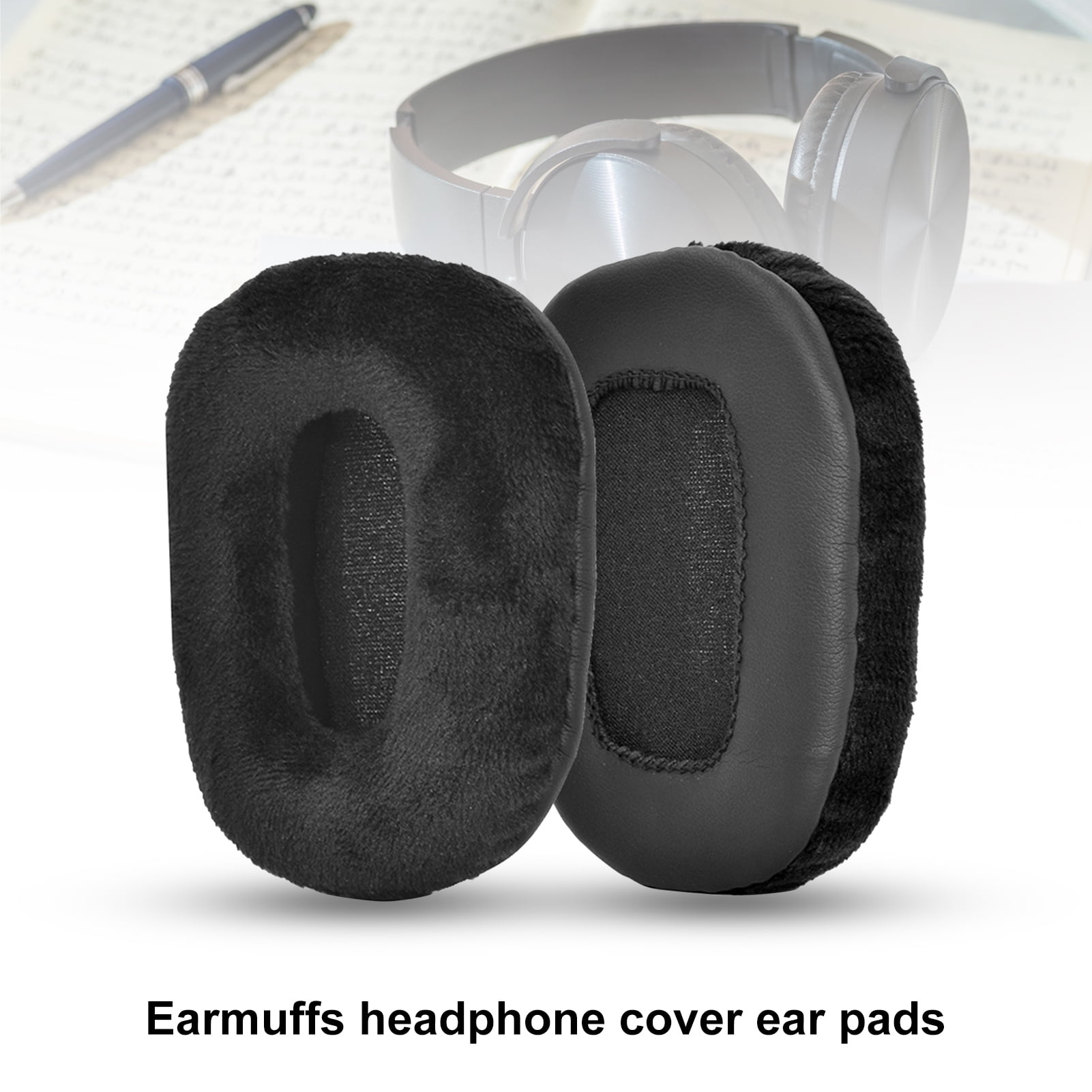 10Pcs/Set 50mm Replacement Headphone Earphone Sponge Ear Pad Foam Cover Black .M 