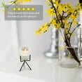 thumbnail image 5 of Pack of 12 Trendy Frosted glass candle with metal base, 5 of 5