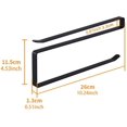 thumbnail image 3 of Versatile Storage Paper Roll Holder, Waterproof Anti-Rust Easy Install Dispenser for Kitchens Bathrooms (White), 3 of 5