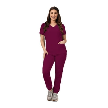 Women's Medical Nursing Jogger Scrub Set GT 4FLEX Top and Pant