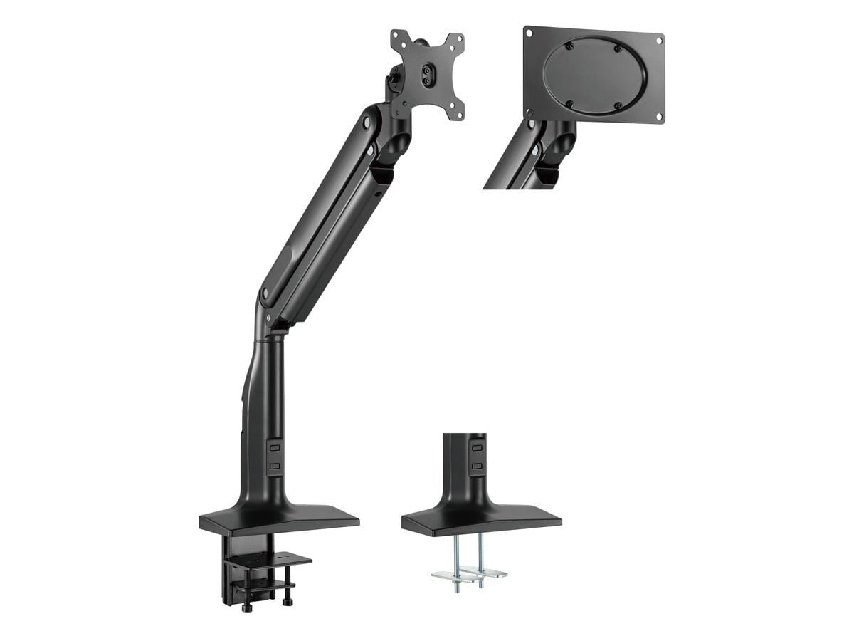 Workstream by Monoprice Heavy-Duty Single-Monitor Full-Motion Adjustable Gas-Spring Desk Mount for 32~49In Monitors