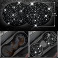 thumbnail image 2 of RUseeN 7 PCS Bling Car Parts Set, Sparkly Rhinestone Steering Wheel Cover Car Parts Set, Glitter Shift Knob Cover, Car Cup Holder Coaster, Other Car Accessories Black, 2 of 7