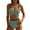 X232-Green, variant on Neewe Women High Waisted Bikini Sets Tummy Control Swimsuits Two Piece Drawstring Bathing Suit