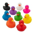thumbnail image 2 of Fun Express 2" Bulk 108 Piece Colorful Rainbow Rubber Duck Assortment, 2 of 4