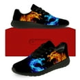 thumbnail image 3 of Uminder Mens Running Shoes Dragon Sneakers Black Shoes Size 7.5, 3 of 5