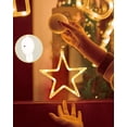 thumbnail image 3 of ONSTUY LED Stars Christmas Lights,3 Pack LED Christmas Window Lights,10 LEDs Christmas Decorations with Timer for Window Decoration, Christmas Decoration, Balcony,Party,Wedding,Warm White, 3 of 7