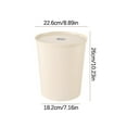 thumbnail image 2 of Stackable Food Storage Buckets with Lids | Transparent Moisture-Proof Containers for Flour, Rice, Pasta & Snacks | Household Kitchen Pantry Organization | 1 Bucket + 1 Lid, 2 of 2
