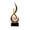 Gold, variant on Modern Flame Resin Sculpture Art Deco Style Abstract Fire Shape Statue for Home Office Shelf Mantel Decorative Ornament