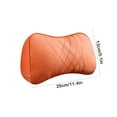 thumbnail image 3 of Honmine Quilted Faux Leather Car Headrest Pillow, Ergonomic Neck Support for Comfortable Driving, Car Neck Pillow for headrests, 3 of 6