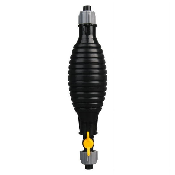 Gas Pump for Gas Can,Gas Siphon Pump Multifunctional Suction Pump Manual Delivery Pump Portable Siphon Pump Suitable for Gas Gasoline and Other Fluids Without Clamp Yellow Rotary Valves