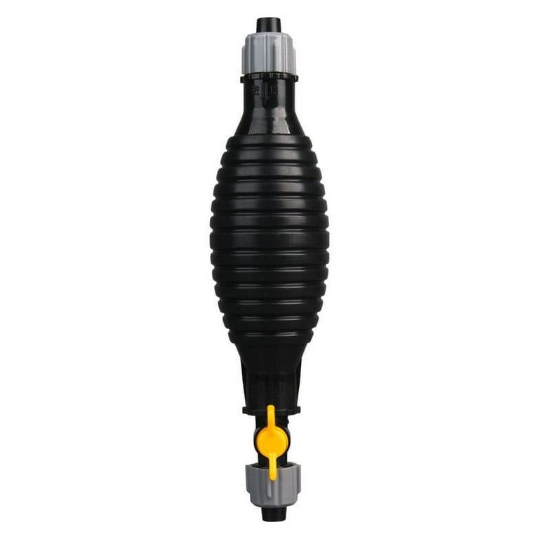 Manual Suction Siphon Pump for Gasoline, Oil, Fluids Portable Hand  Transfer Pump with Rotary Valves, Durable Yellow Design, Multi-Purpose  Extraction