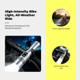 thumbnail image 4 of Abbraccia Luz delantera de bicicleta recargable, impermeable, 4 of 6