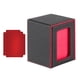 thumbnail image 5 of Caja para baraja de cartas coleccionables, protección para baraja de cartas con capacidad para más de 100 tarjetas con 2 divisores móviles para tarjet Rojo, 5 of 10