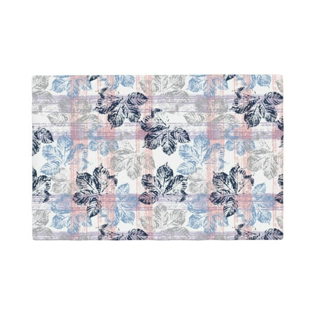 

Table Placemats Set of 4 - Autumn Leaves 12x18 In Faux Linen Double Heat Resistant Place Mats Cloth Indoor/Outdoor Placemats Washable Table Mats for Dining Kitchen Party