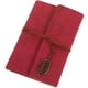 thumbnail image 3 of Estilo vintage Hojas Hojas Patrón PU Cubierta Cadena de hojas sueltas Encuadernado Cuaderno en blanco Bloc de notas Diario de viaje Diario Jotter - Tamaño L (Rojo), 3 of 5