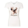 thumbnail image 2 of If It's Not a German Shepherd It's Just a Dog Gift | Womens Dog Lover Slim Fit Junior Tee, White, X-Large, 2 of 3