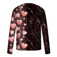 thumbnail image 5 of Lilgiuy Men Casual Round Neck Long Sleeve Pullover Valentine's Day 3D Printed T-Shirt Blouse Workwear, 5 of 5