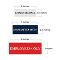 thumbnail image 2 of Basic Employees Only Door / Wall Sign - Black / Gold - Small, 2 of 5