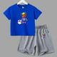 thumbnail image 3 of Conjunto de 2 piezas de camiseta y pantalones cortos divertidos de verano para niños y adolescentes, juego de lucha de algodón, Anime, Cosplay, ropa informal para niño y niña, conjunto para bebé, 3 of 5
