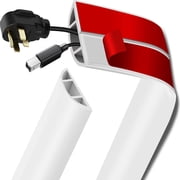 Adhesive Floor Cord Cover Cable Protector Cuttable Wire Hider Antislip Cord Management Easy Installation (119 chars)