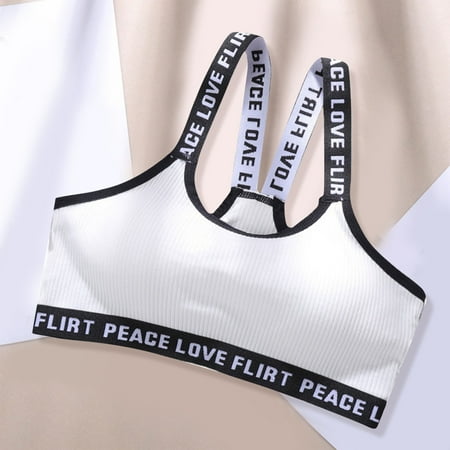 snowsong Sports Bras Bras for Women Sexy Sports Bra Tops For Top Fitness Yoga Female Pad Sportswear Vest Tank Tops Sport Push Up Bralette Top Bralettes for Women Wireless Bra White One Size
