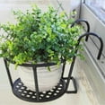 thumbnail image 4 of Hanging Railing Iron Planter Baskets Flower Pot Holder Hanger Metal Fence Rail For Patio Balcony Porch Fence, 4 of 7
