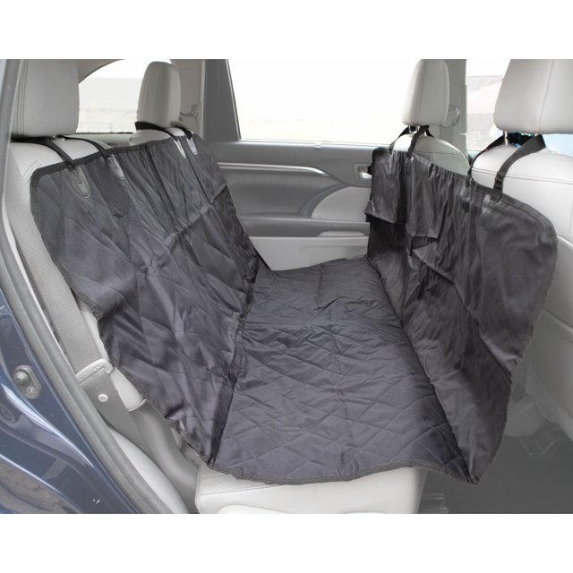 Funda para asiento y maletero de coche para perros - Protector de asiento trasero y carga para coches, camiones y SUV - Versión hamaca - Resistente, resistente a arañazos, impermeable,