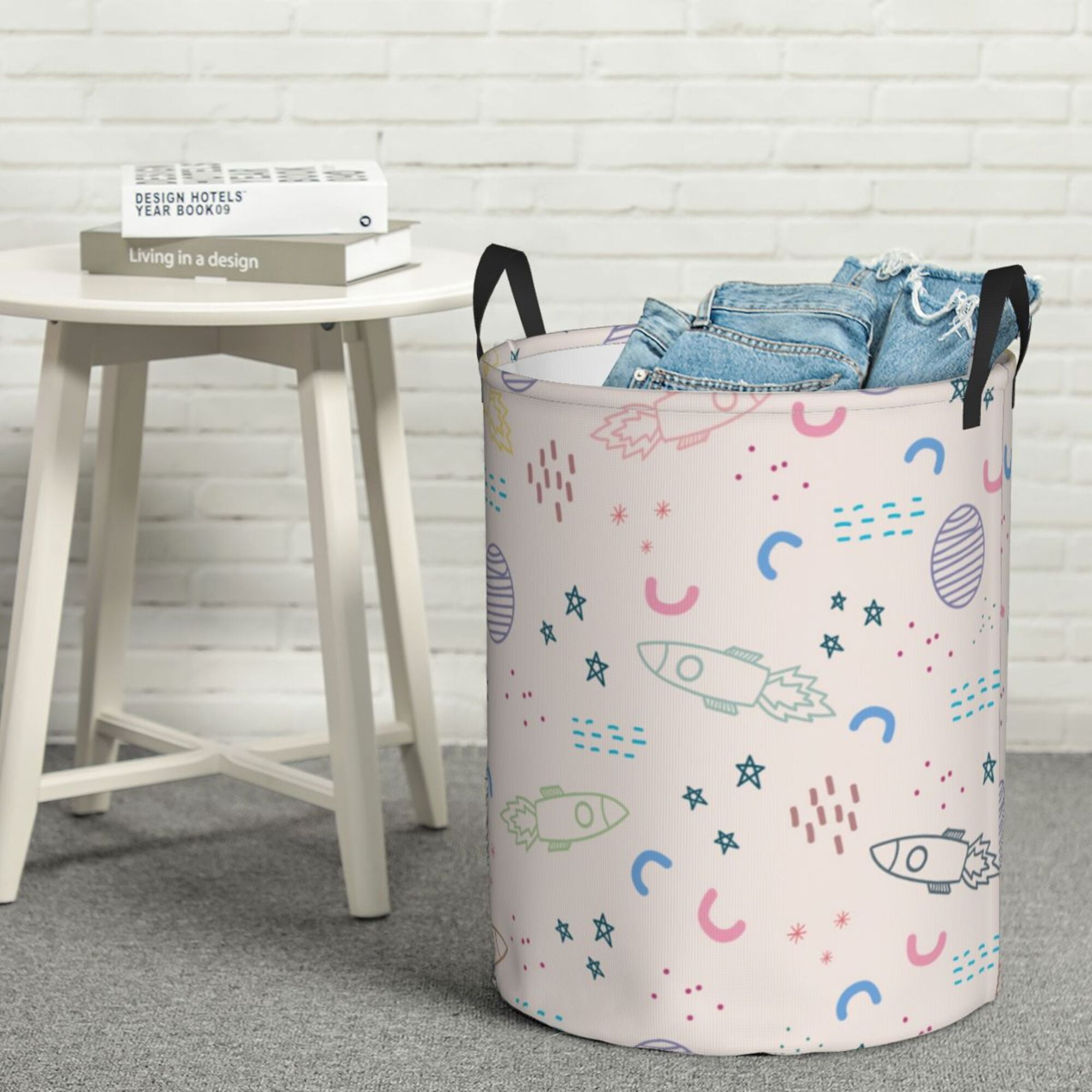 Hanging Storage Laundry Basket Capacity Foldable Laundry Basket Portable  Flexible Clothes Hamper with Carry Handles Ideal - AliExpress