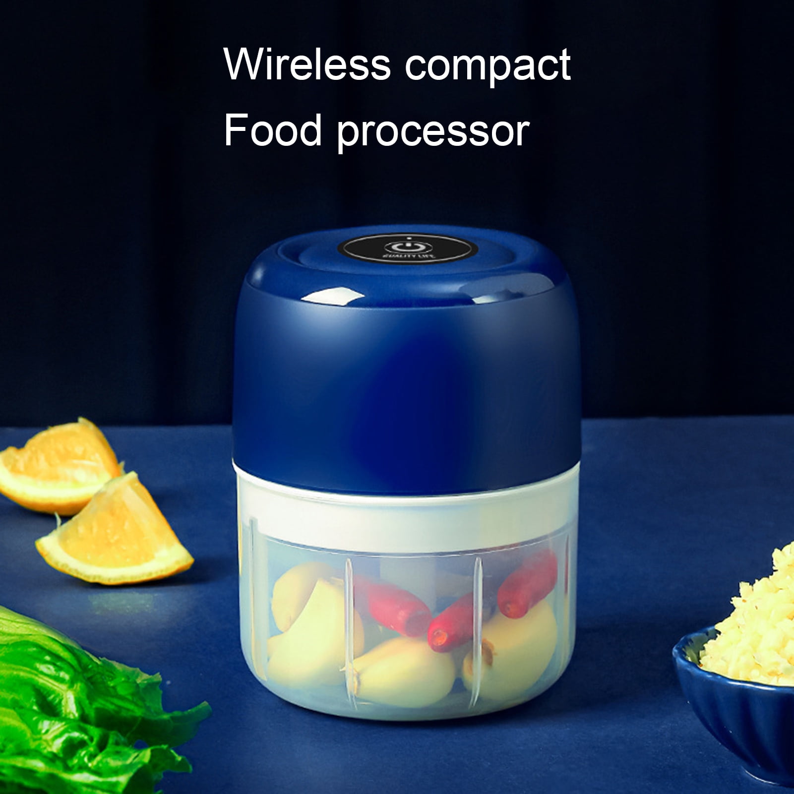 Multifunction Food Chopper Slicer Electric Vegetable Cutter Masher Wireless  Garlic Crusher Rechargeable Grinder with Clean Brush