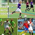 thumbnail image 3 of Hengguang 2 Pairs Kids Soccer Shin Guards with 2 Pairs Soccer Socks, Calf Protection Soccer Shin Pads & Socks for Toddler 5-12 Years(Yellow, Black), 3 of 7